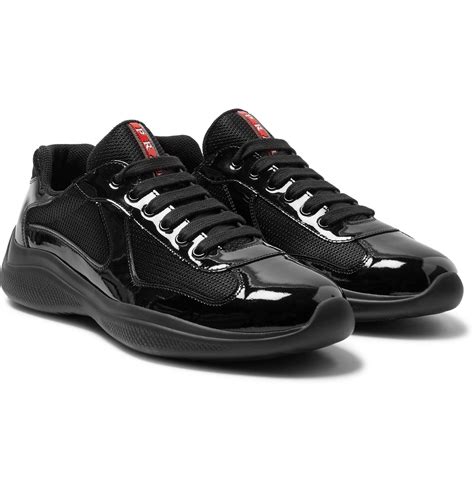 mens patent leather prada sneakers cheap|men's black patent leather sneakers.